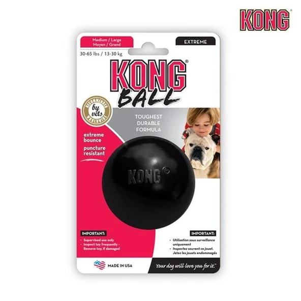 Kong Extreme Top Şeklinde Isırma Oyuncağı Ultra Sert M/L ürün görseli 1