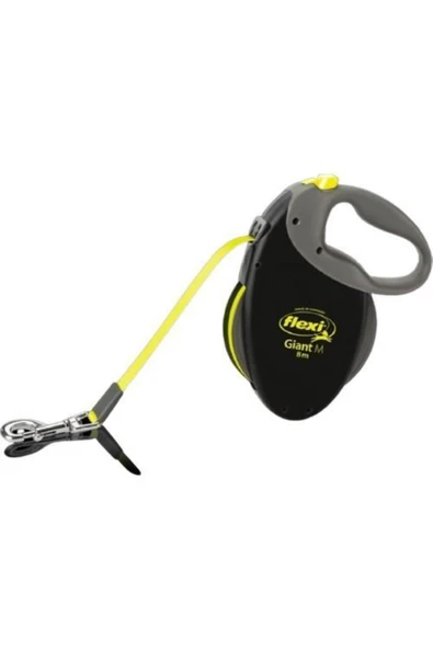 Flexi Neon Otomatik Şerit Tasma Medium Giant 8 mt ürün görseli 1