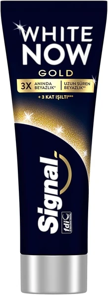 Signal White Now Gold 3 Kat Işıltı Diş Macunu 75 ml ürün görseli 1