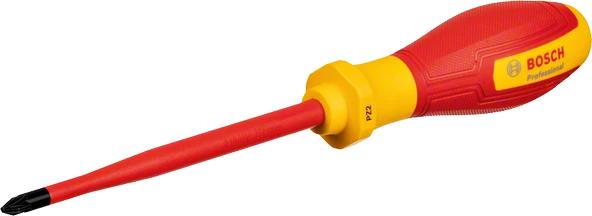 BOSCH Profesyonel İzoleli 1000 Volt PZ2 x 125 mm Yıldız Tornavida (1600A02ND2) ürün görseli 1