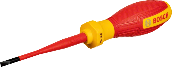 BOSCH Profesyonel İzoleli 1000 Volt 3.5 x 75 mm Düz Tornavida (1600A02NC1) ürün görseli 1