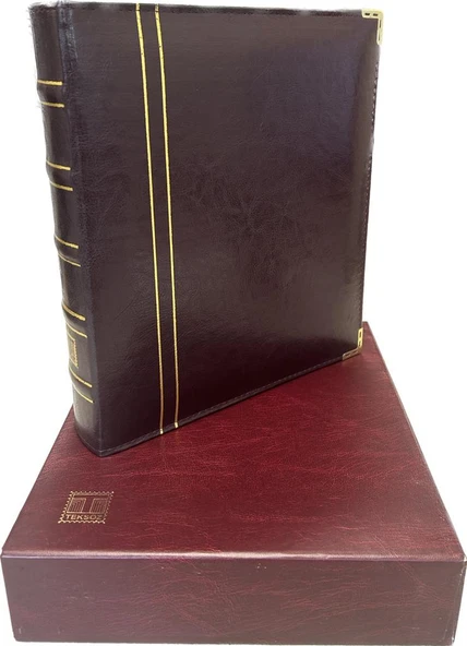 Teksöz-1502-B-kasetli Albüm   Kağıt Para - Madeni Para - Fdc -kartpostal Için - Kırmızı ürün görseli 1