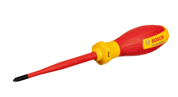 BOSCH Profesyonel İzoleli 1000 Volt PH1 x 100 mm Yıldız Tornavida (1600A02NB8) ürün görseli 1