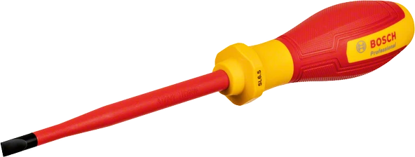 BOSCH Profesyonel İzoleli 1000 Volt 6.5 x 125 mm Düz Tornavida (1600A02NC4) ürün görseli 1