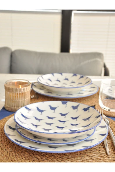Bird Porselen 3 Lü Yemek Takımı ürün görseli 1