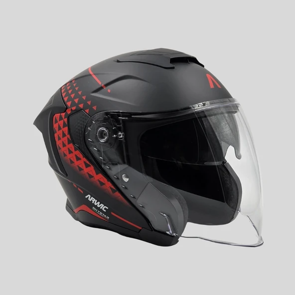 Arwic Skystar Yarım Kask Motosiklet Kaskı - AR836 - ECE-R 22.06 ürün görseli 1