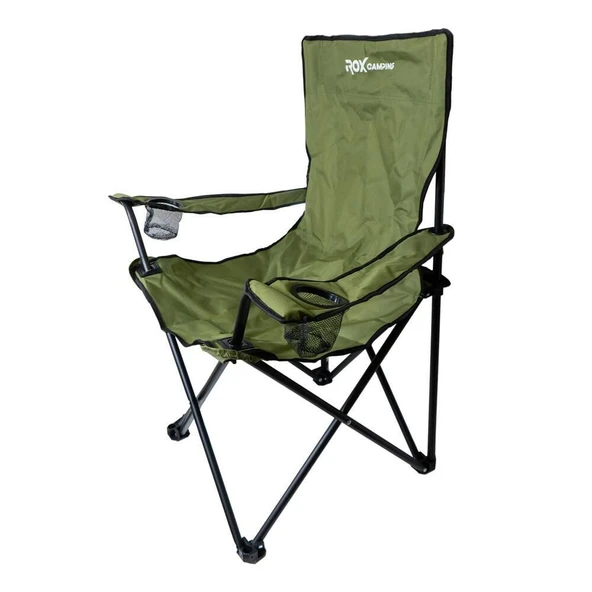 Rox Camping Katlanır Kamp Sandalyesi- Yeşil - Resim 3
