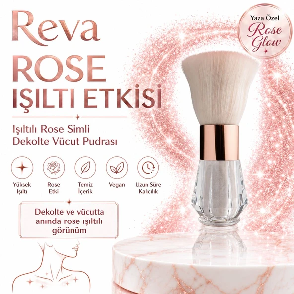 Işıltılı Rose Simli Dekolte Vücut Pudrası - Rose Explosion For Decolette - Vegan & Temiz Içerik ürün görseli 1