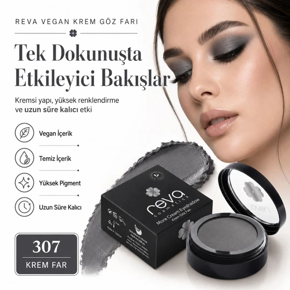 Vegan Krem Göz Farı - No. 307 | Temiz Içerik, Uzun Süre Kalıcı & Mono Cream Eyeshadow ürün görseli 1