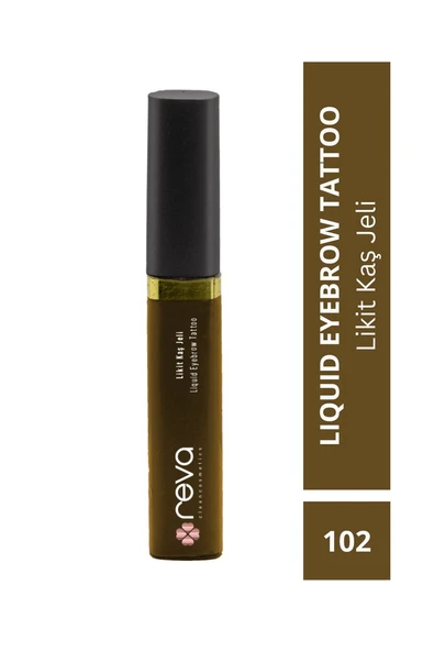 Koyu Kahverengi Likit Kaş Maskarası & Liquid Eyebrow Tattoo 5ml - No: 102 Vegan & Temiz Içerikli ürün görseli 1