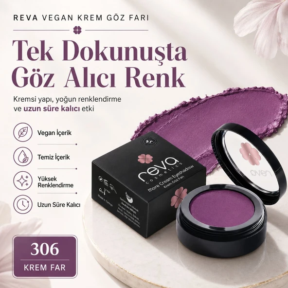 Vegan Krem Göz Farı - No. 306 | Temiz Içerik, Uzun Süre Kalıcı & Mono Cream Eyeshadow ürün görseli 1