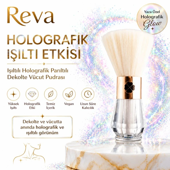 Işıltılı Holografik Parıltılı Dekolte Vücut Pudrası - Holographic Explosion For Decolette Vegan ürün görseli 1