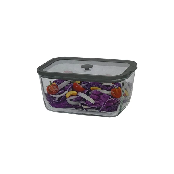 Sızdırmaz Cam Kapaklı Saklama Kabı 1380 ML – 2’li Set ürün görseli 1