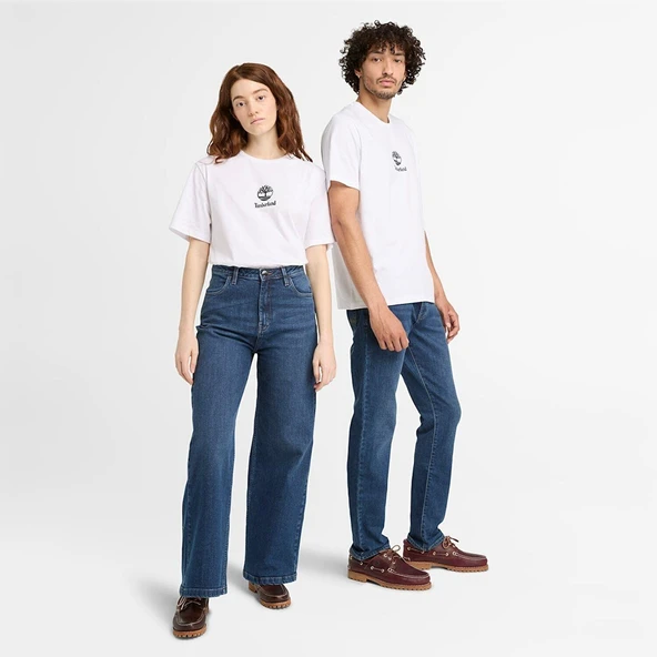 Timberland Print Stack Logo Short Sleeve Tee Erkek Tişört TB0A6WWT1001 ürün görseli 1