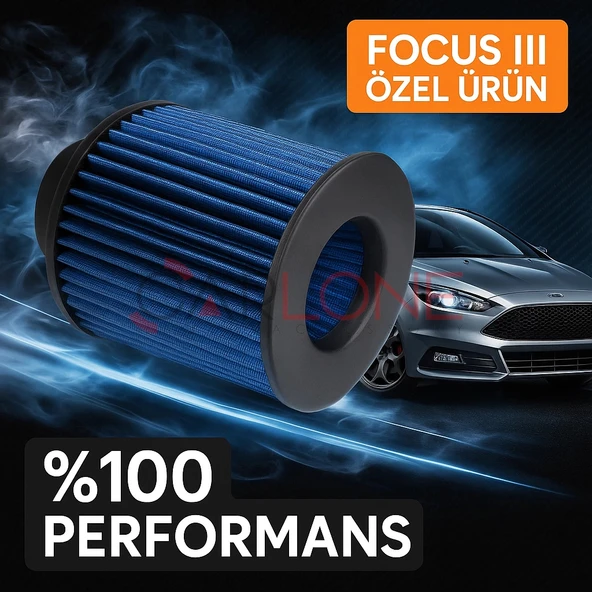 Ford Focus 3 Uyumlu Araca Özel Spor Açık Hava Filtresi Mavi Renk İthal Ürün Yüksek Performans ürün görseli 1