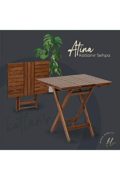 ATİNA KATLANIR MASA 60X80X74 ürün görseli 1