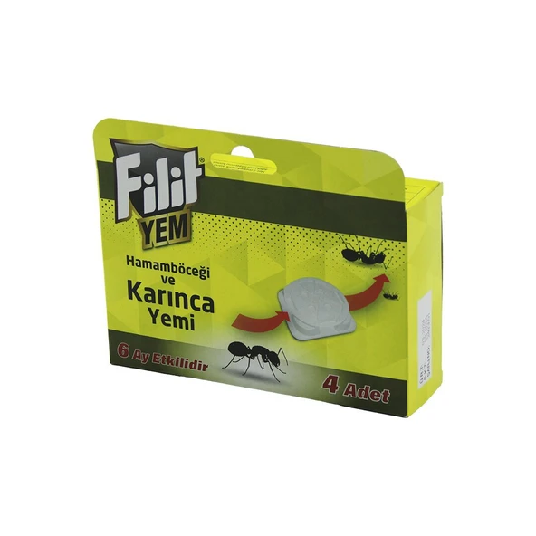 FİLİT  4PCS  KARINCA - HAMAM BÖCEK  YEMİ   6AY ETKİLİ - İSTASYON   YEM: 1.5GR X 4AD.=6GR (4915) GO-53-vice/(1395) ürün görseli 1