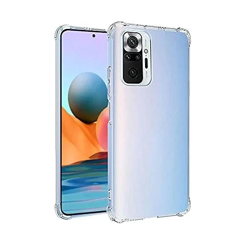 Xiaomi Redmi Note 10 Darbe Emici Şeffaf Silikon Kılıf ürün görseli 1