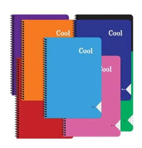 Keskin Color 96 Yaprak A4 Defter Kareli Spiralli Pp Kapak Karışık ürün görseli 1