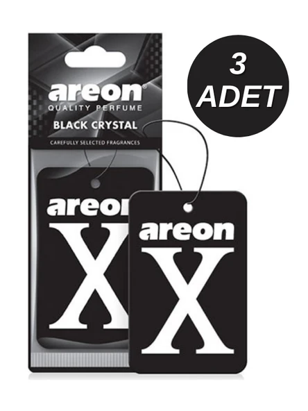 Areon X Black Crystal 3'lü Oto Araç Kokusu ürün görseli 1