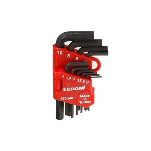 Edoni 120 mm 10 Parça Alyan Seti Siyah TG-53-vice/(1395) 4116 TG-1395 326270 ürün görseli 1