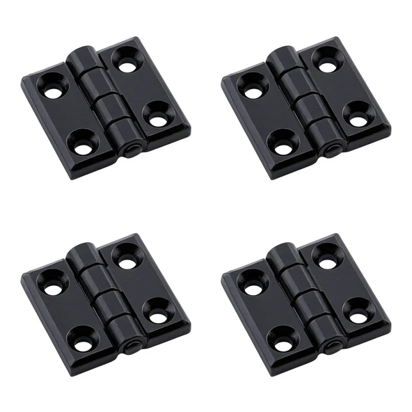 Siyah Metal 4 ADET SET Yaprak Menteşe 30x30mm Dayanıklı Mobilya Kapı Dolap Çekmece Kapak Aksesuar ürün görseli 1