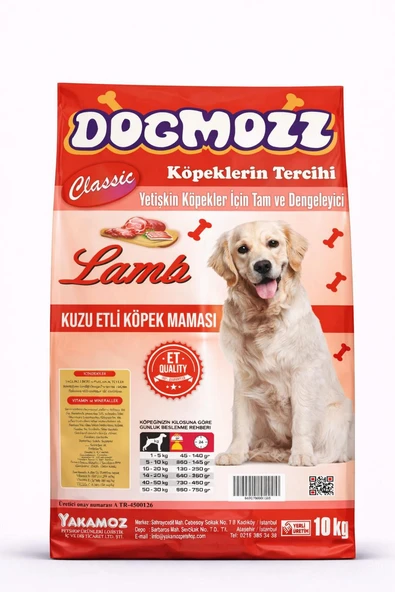 DogMozz Kuzulu Yetişkin Köpek Maması 10 Kg ürün görseli 1