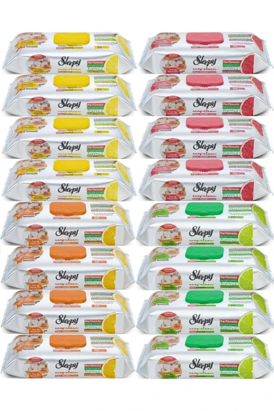 Sleepy Easy Clean Yüzey Temizlik Mutfak Havlusu, 50'li Karma (16 Lı Set) ürün görseli 1