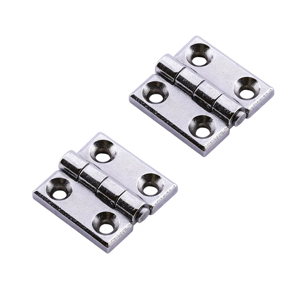 Yaprak Menteşe Metal 2 ADET 30x30 mm Gümüş Krom  Kapi Pencere Dolap Mobilya Kapak Menteşe Bağlantı ürün görseli 1