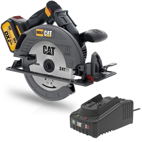 CAT DX53BC Li-ion Tek Akülü Şarjlı Daire Testere 18Volt 2.0Ah /185mm ürün görseli 1