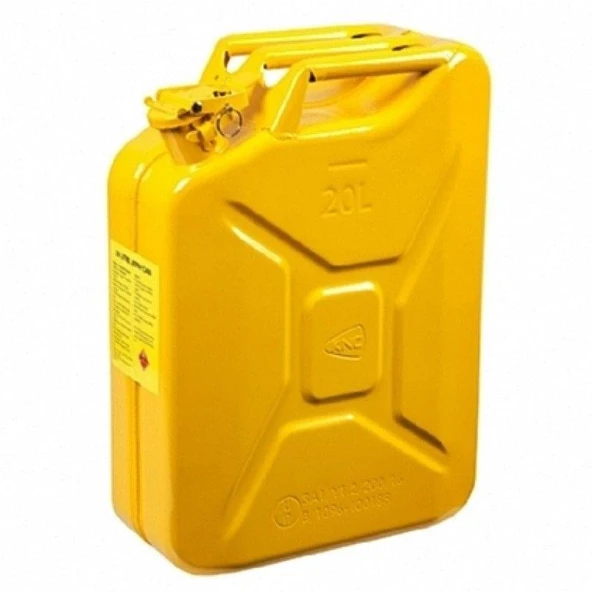 KNC Sarı Metal Yakıt Bidonu 20 Litre ürün görseli 1