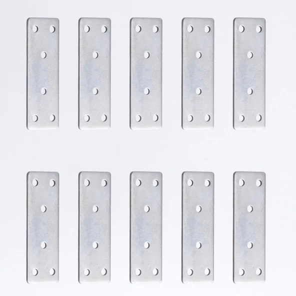 Mobilya Köşe Bağlantı Demiri 30x90 mm 10 Adet Set Düz Metal Gönye Dolap Kitaplık Vestiyer Sabitleme ürün görseli 1