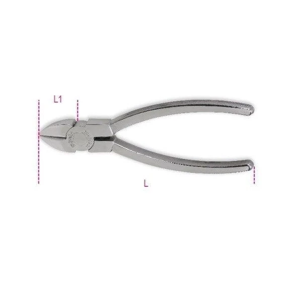 Beta 1082INOX Paslanmaz Çelik Yan Keski 160mm ürün görseli 1