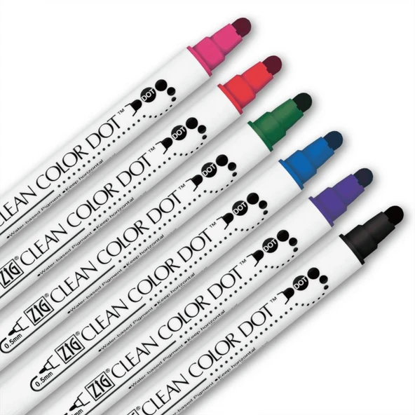 Zig Clean Color Dot Çift Taraflı  6 lı set - Resim 3