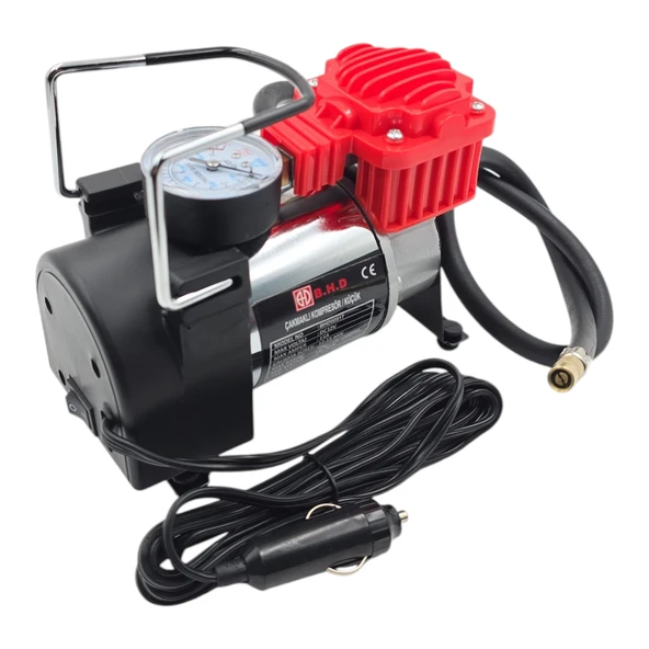 Fixonic B.H.D BHD00817 12V Saatli Çakmaklık Girişli Kompresör Çantalı ürün görseli 1