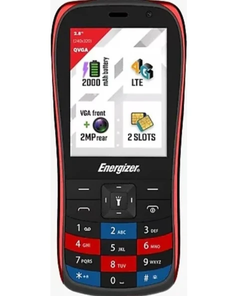 Energizer E284S Kırmızı Tuşlu Telefon ürün görseli 1