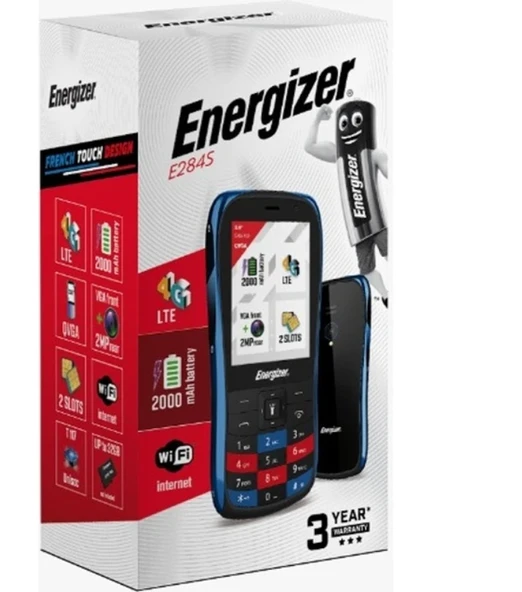 Energizer E248S 4g Tuşlu Telefon 2000MAH Çift Sim ürün görseli 1