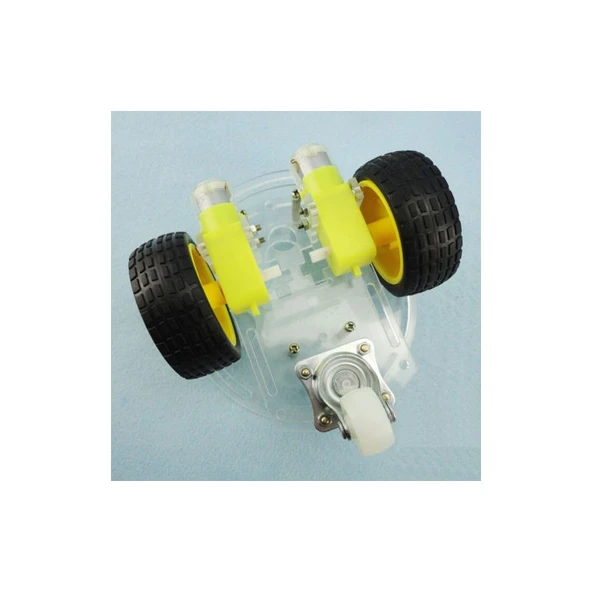 2WD Çift Kat Disk Mini Mobil Araç Kiti - Demonte - Resim 4