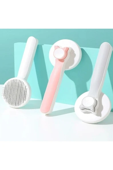Key Pet Comb Kulaklı Lüx Basmalı Evcil Hayvan Tarağı ürün görseli 1