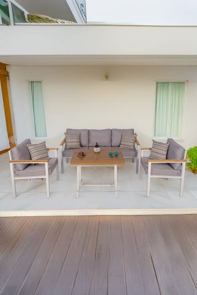 NEOKAS  Bahçe Takımı, Balkon Mobilyası, 1+1+3+Masa, Kafe Koltuğu, Bekleme Alanı Koltuğu ürün görseli 1