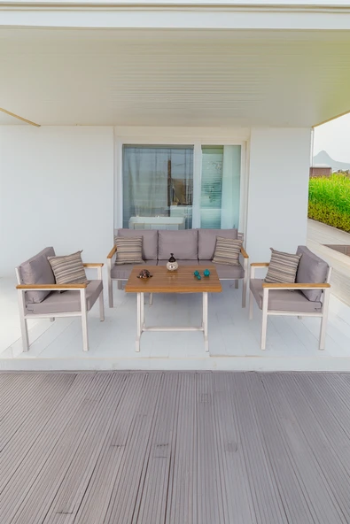 NEOKAS  Bahçe Takımı, Balkon Mobilyası, 1+1+3+Masa, Kafe Koltuğu, Bekleme Alanı Koltuğu ürün görseli 1