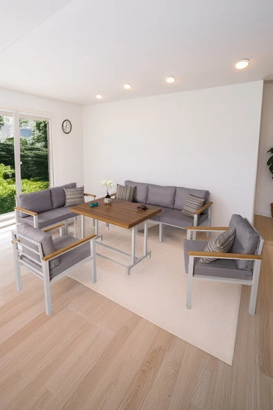 NEOKAS  Balkon Mobilyası, 1 +1 +2+ 3+ Masa, Bahçe Takımı, Kafe Koltuğu, Bekleme Alanı Koltuğu ürün görseli 1