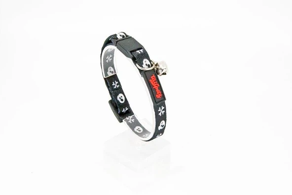 Tailpetz Easy & Safety Lock Çıngıraklı Ayarlanabilir Kedi Boyun Tasması BOO ürün görseli 1