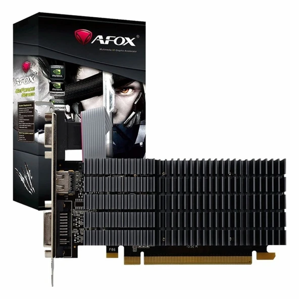 Afox GeForce GT 710 2GB DDR3 64Bit DVI/VGA/HDMI Ekran Kartı ürün görseli 1