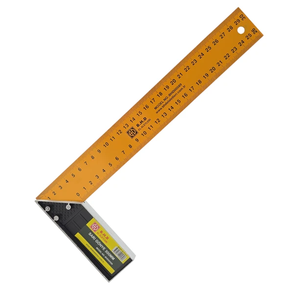 Fixonic B.H.D BHD00589 300mm/30cm Sarı L Marangoz Gönye ürün görseli 1