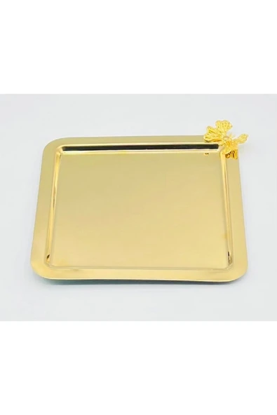 İnter İNTERLİFE GOLD LÜKS SUNUMLUK 22x22 KARE KELEBEKLİ ( 3 ADET ) ürün görseli 1