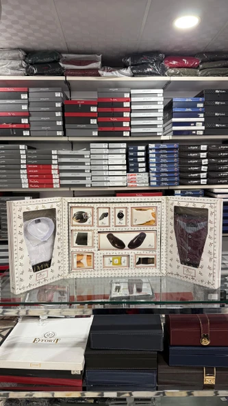 İmaj 03017 Lüks Damatlık 11 Parça Çeyiz Gömlek Pijama Saat Set ürün görseli 1