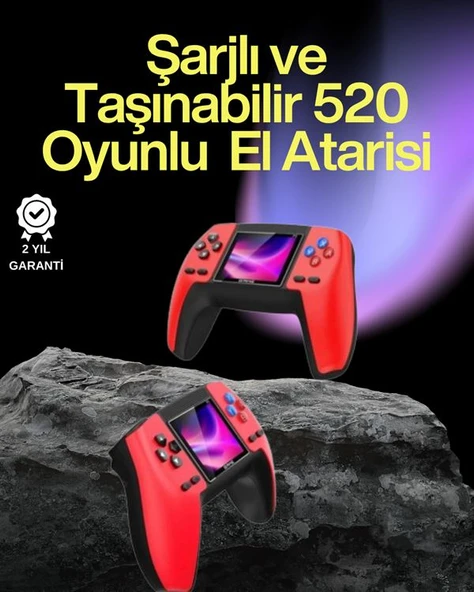 P5 Retro GamePad – 520 Klasik Oyunlu Tak-Çalıştır Mini Konsol ürün görseli 1
