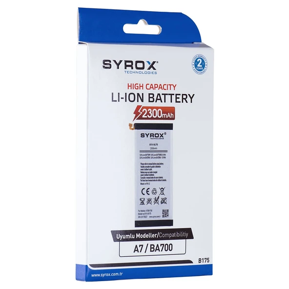 Syrox Samsung A700 A7 2015 Batarya Pil B175 ürün görseli 1