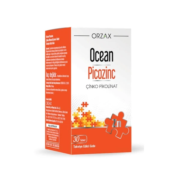 Ocean Picozinc Zinc Picolinate 30 Tablet ürün görseli 1